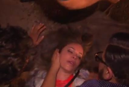 نيكول سابا فاقدة وعيها في &quot;هبوط اضطراري&quot;