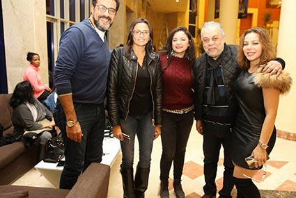 أشرف زكي وبشرى وسوزان نجم الدين