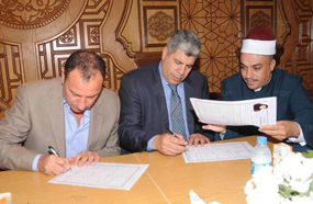 الخطيب يشهد على زواج ابنة شوبير