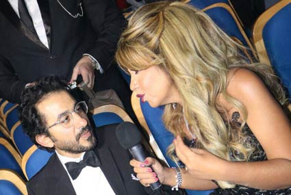 أحمد حلمى وبوسى شلبى 