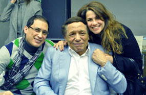 إنجي وجدان بصحبة الزعيم عادل إمام وأحمد عيد