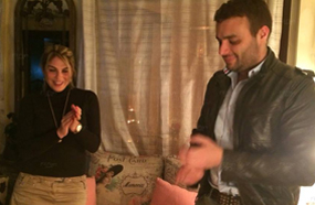 رامي صبري مع زوجته