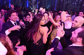 سيرين عبد النور ترقص على غناء وليد توفيق 