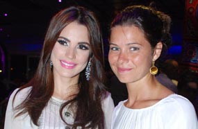 درة مع يسرا اللوزي في سحور شركة المتحدون للإنتاج الإعلامي صادق الصباح