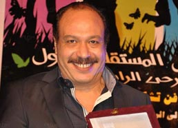 خالد صالح أثناء التكريم