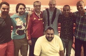 حازم إماممع شيكو وهشام ماجد وأحمد فهمي ووائل جمعة