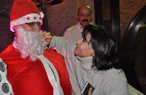 بدرية طلبة ولقطة طريفة مع بابا نويل