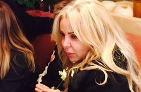 رولا سعد في جنازة صباح