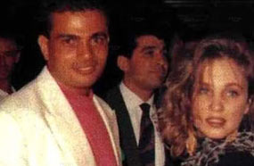 شيرين رضا وعمرو دياب في بداية التسعينات