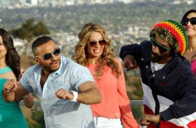 تامر وسنوب دوج في مشهد من الكليب