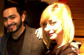 تامر حسني وبسمة بوسيل