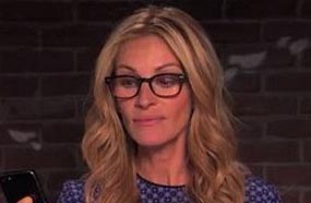 جوليا روبرتس تقرأ التغريدات  المسيئة لها