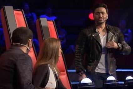 تامر حسني سعيد بخطف أحد المواهب من نانسي وكاظم