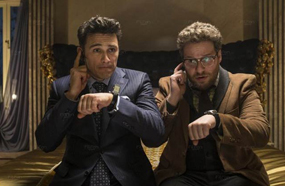 سيث روجين وجيمس فرانكو في مشهد من فيلم &quot;The Interview&quot;