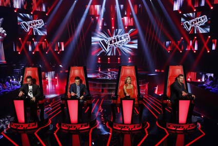 حكام The Voice في الحلقة الثالثة من موسمه الثالث