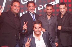 لجنة التحكيم مع مراد بوريقي ومازن حايك