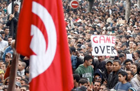 الثورة التونسية أطاحت ببن علي