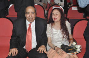 شيرين وصلاح السعدني خلال العرض