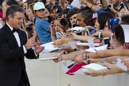 مات ديمون في افتتاح مهرجان فينيسيا السينمائي 