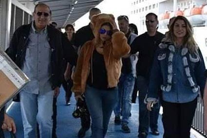 هيفاء على متن الباخرة