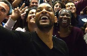 ويل سميث مع جمهوره