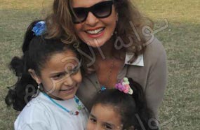 يسرا مع أطفال الجمعية