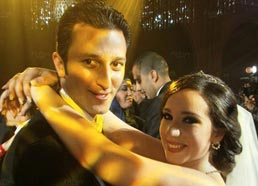 العروسين اسما شريف منير ومحمود محمد السكري 