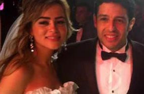 محمد حماقي وزوجته