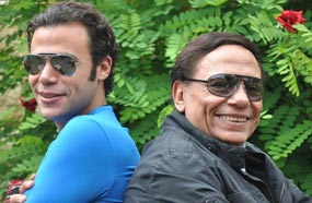 عادل إمام وابنه محمد