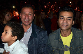 محمد محيي ومحمود الخطيب في الحفل