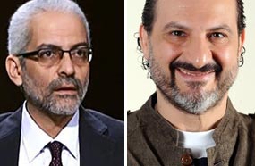 خالد الصاوي ووزير الثقافة علاء عبد العزيز