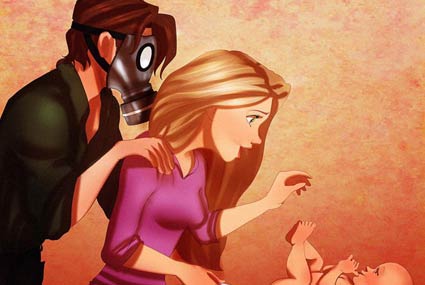 تغيير الحفاضات أمر ليس هين! كذلك على رابونزيل ويوجين