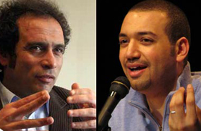 عمرو حمزاوى ومعز مسعود في الطريق إلى قناة &quot;القاهرة&quot;
