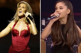 أريانا جراندي قلدت سيلين ديون باحترافية عالية!
