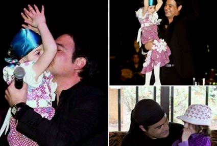 عاصي الحلاني مع الطفلة