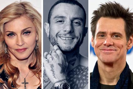 جيم كاري وأحمد الفيشاوي ومادونا