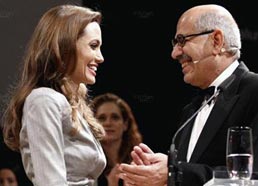 البرادعي وأنجلينا