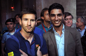 عساف مع ميسي