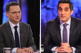 باسم يوسف وشريف عامر