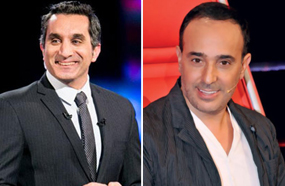 صابر الرباعي وباسم يوسف