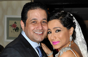 بسمة وهبة وعلاء عابد