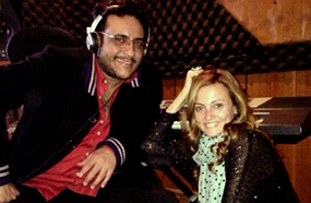 بشرى مع محمد رحيم في الأستوديو