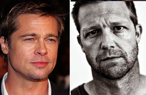 براد بيت مع بديله ديفيد ليتش 