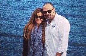 كارول سماحة مع زوجها وليد مصطفى