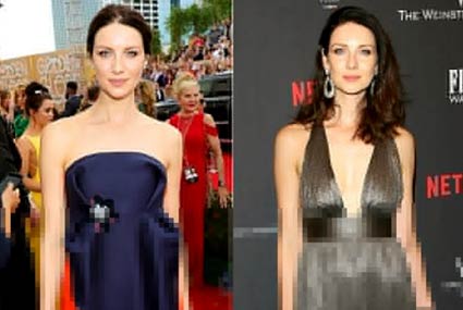 كاريتريونا بالف استبدلت الفستان الأزرق بآخر فضي، وكذلك تصفيفة شعرها