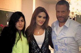 سيرين مع ماجد المصري وزوجته