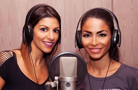 دوللي ونادينا في الاستوديو