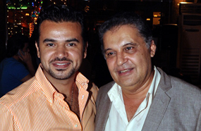 محسن جابر مع سامو زين في حفل إفطار مزيكا