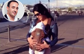 زوجة صابر الرباعي وابنها