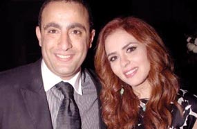أحمد السقا مع زوجته مها الصغير